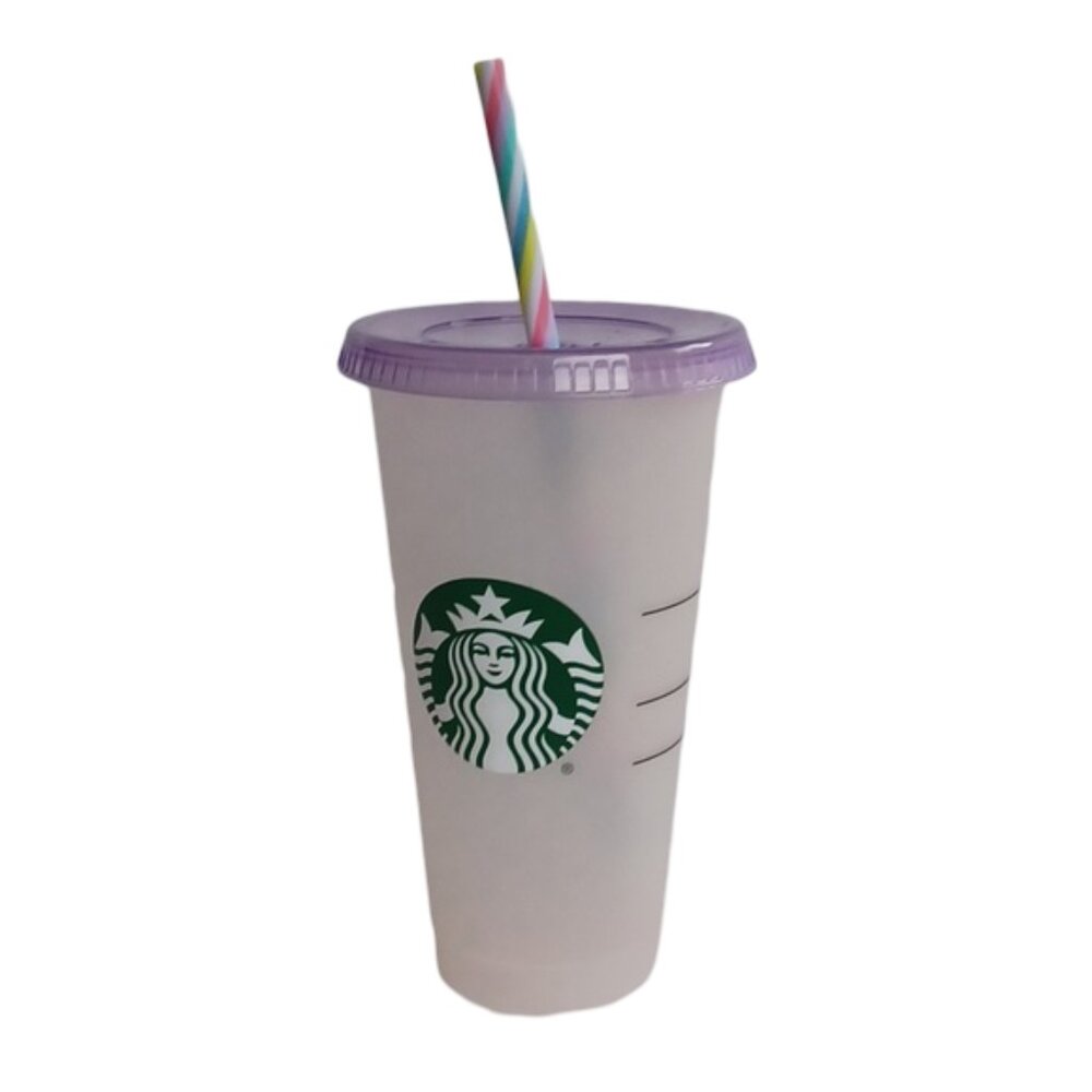 Starbucks Summer 2020 Swirl Purple Reusable 24oz Cold Cup